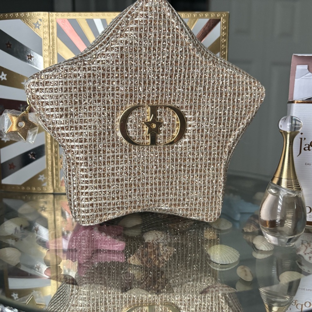 Dior Gold Star Clutch with J'adore Perfume - Picture 2 of 3